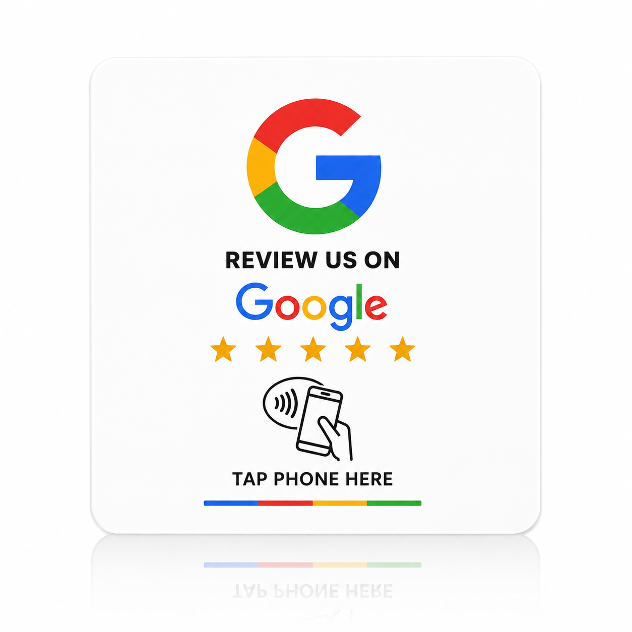 Google Review - square adhesive